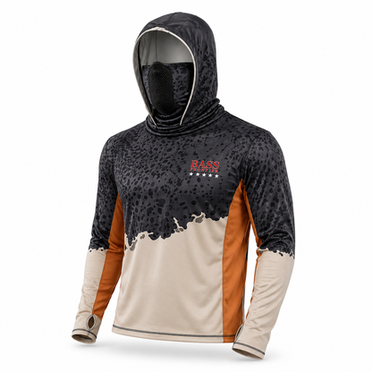 Phantom Catfish Camo Hoodie — camo fishing hoodie detail view 5