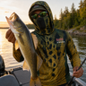 Phantom Walleye Camo Hoodie — UPF 50+ camo fishing hoodie by BassFrontier