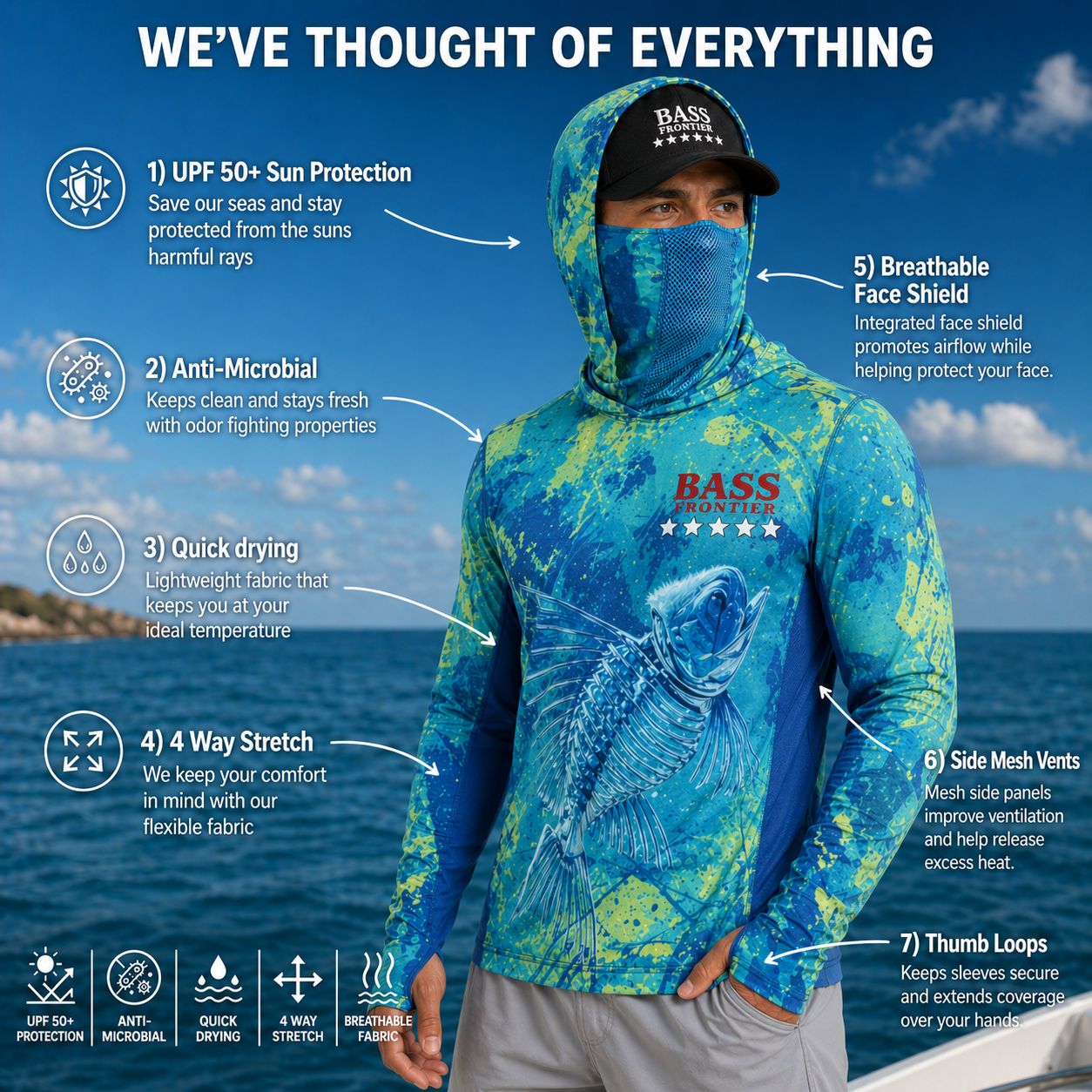 Phantom Rainbow Trout Fishing Hoodie